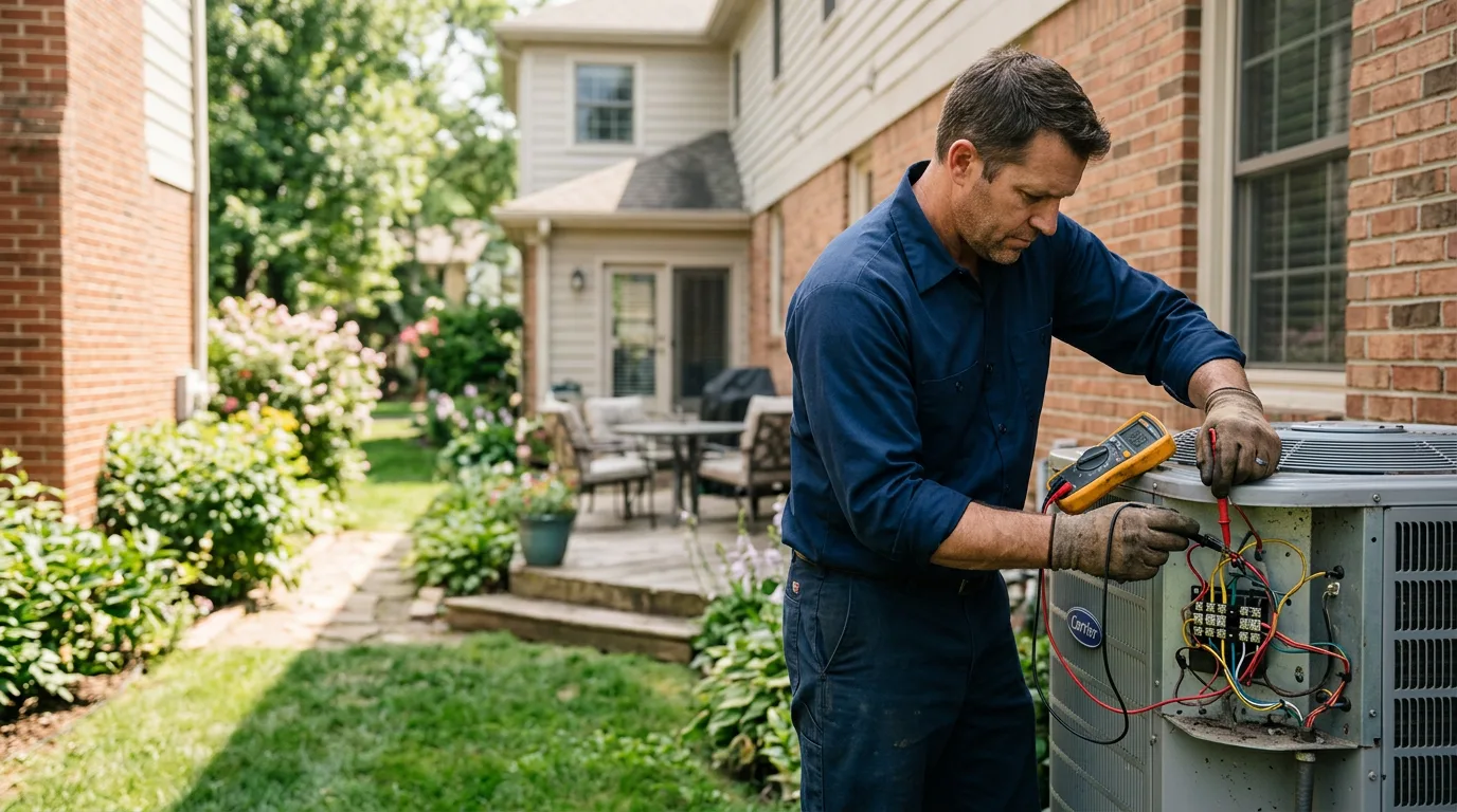 HVAC technician working near Balfour, ND